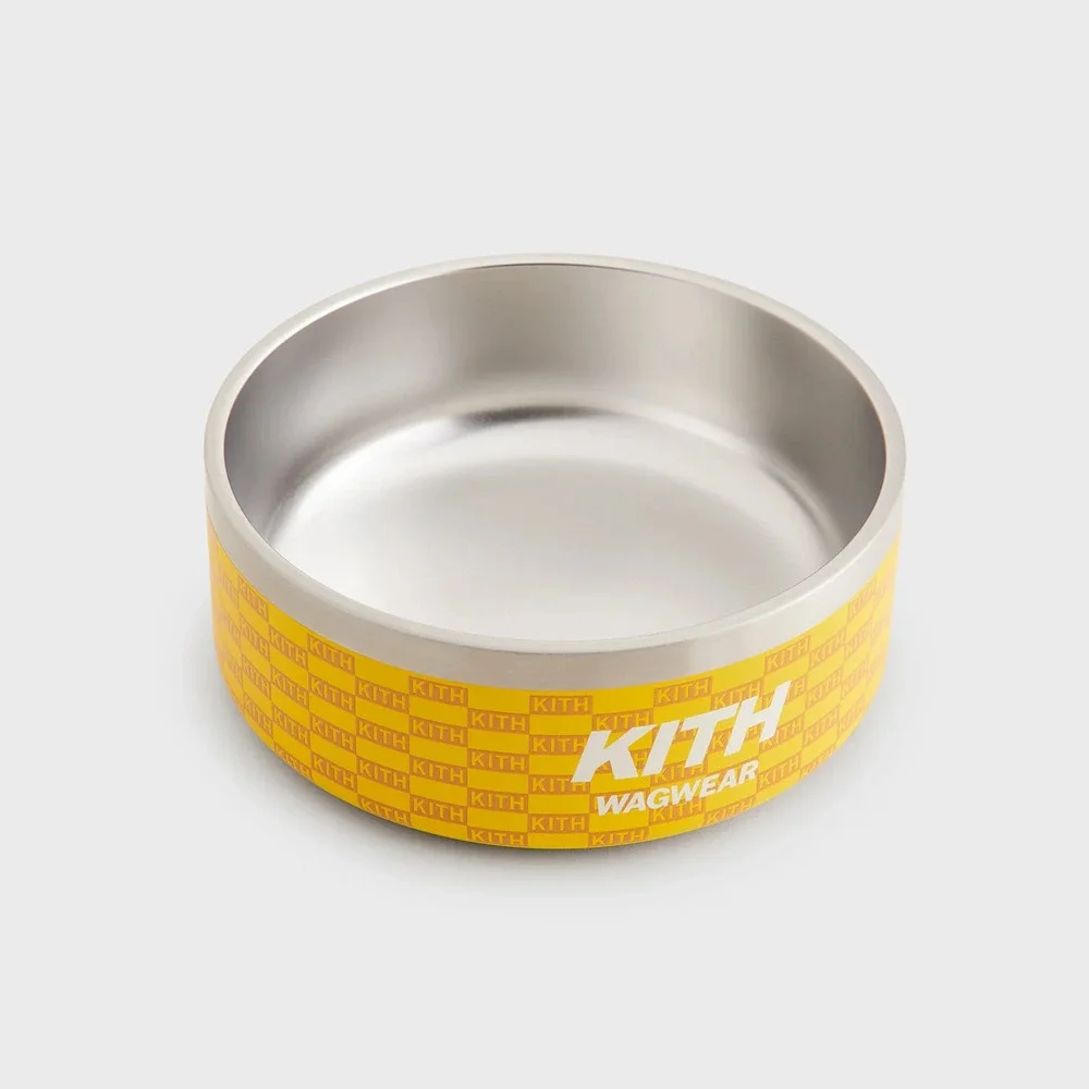 Kith for wagwear Metal Pet Bowl • OS • Yellow • 2026 • CONFIRMED